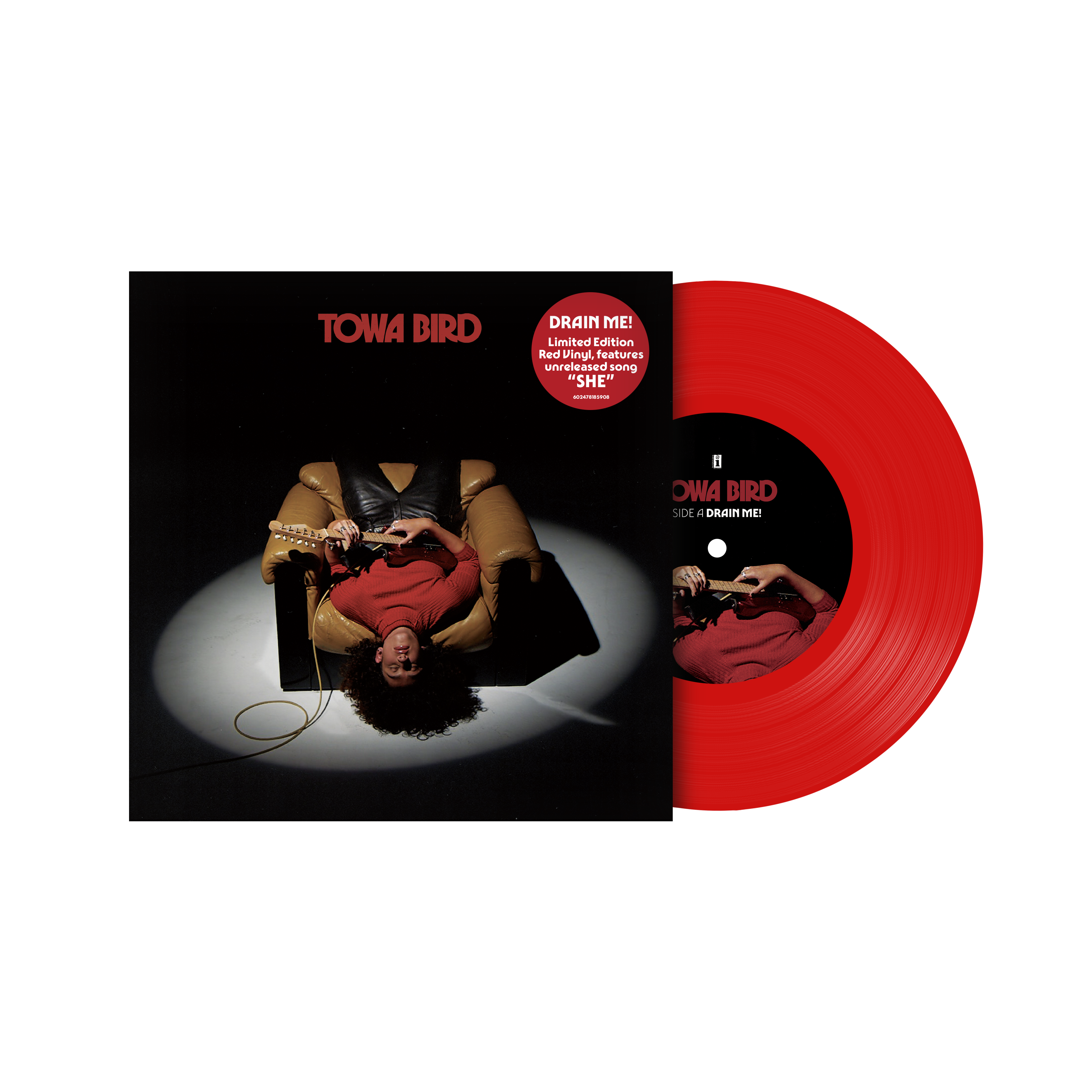 Drain Me/She Limited Edition PRIDE Opaque Red 7" Vinyl
