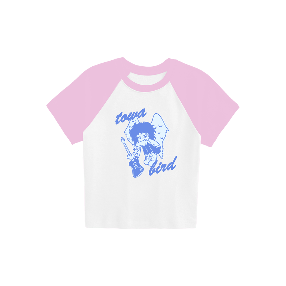 Angel Raglan Baby Tee