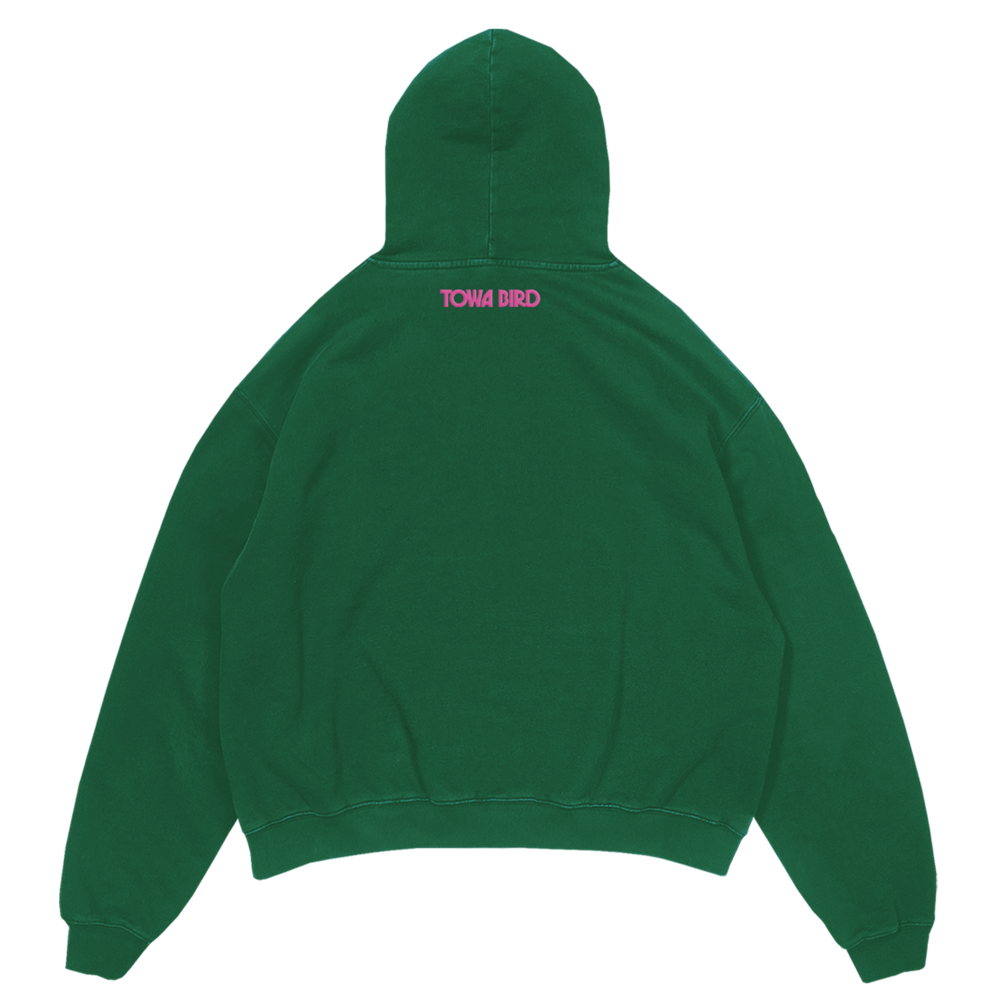 Green Gentleman Hoodie Back